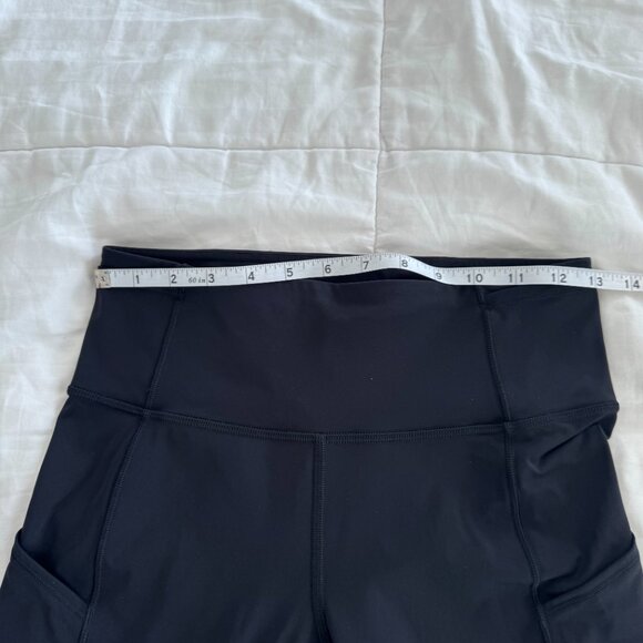 Women's Black Lululemon Fast & Free 7/8 Tight II Nulux 25" - Picture 9 of 11